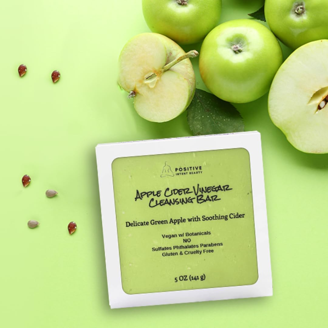 Positive Intent Beauty, Yoni Affirmation Soap, Cleanse with Detoxing Apple Cider Vinegar, Nourish, and Soften Skin, Mothers Day Gift 5oz