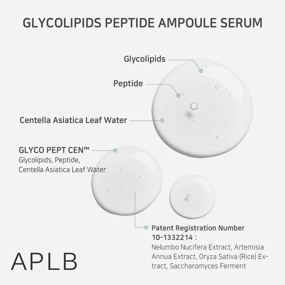 APLB Glycolipids Peptide Ampoule Serum | GLYCO PEPT CEN™ 47.2% 1.35 FL.OZ/Korean Skincare, Nourishing, Wrinkle Care, Elasticity care, Deep hydration