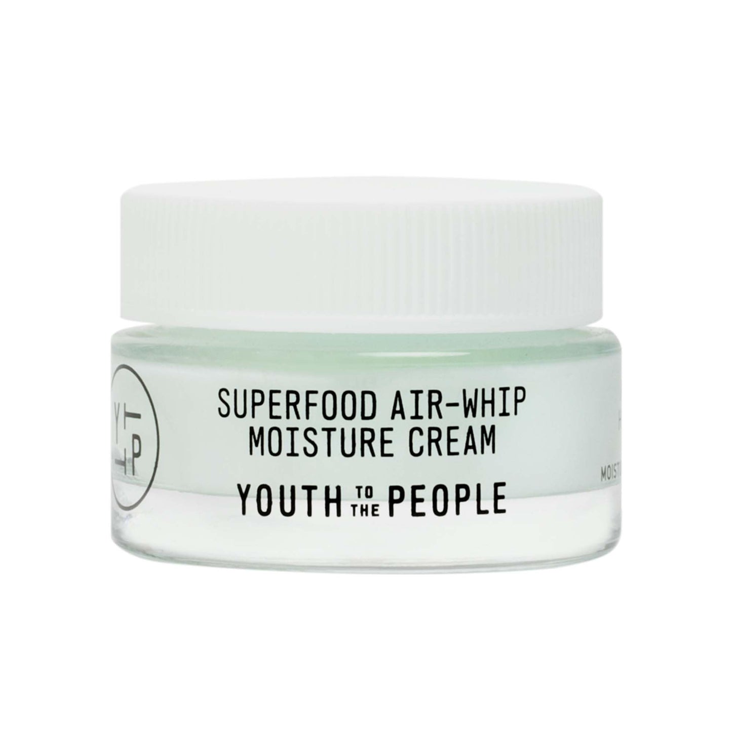 Youth To The People Superfood Air-Whip Moisture Cream Travel - Kale + Green Tea Hyaluronic Acid Face Moisturizer, Smooths + Hydrates Up to 48HR with Dewy Glow, Non-Greasy Lightweight Gel - 0.5 fl oz