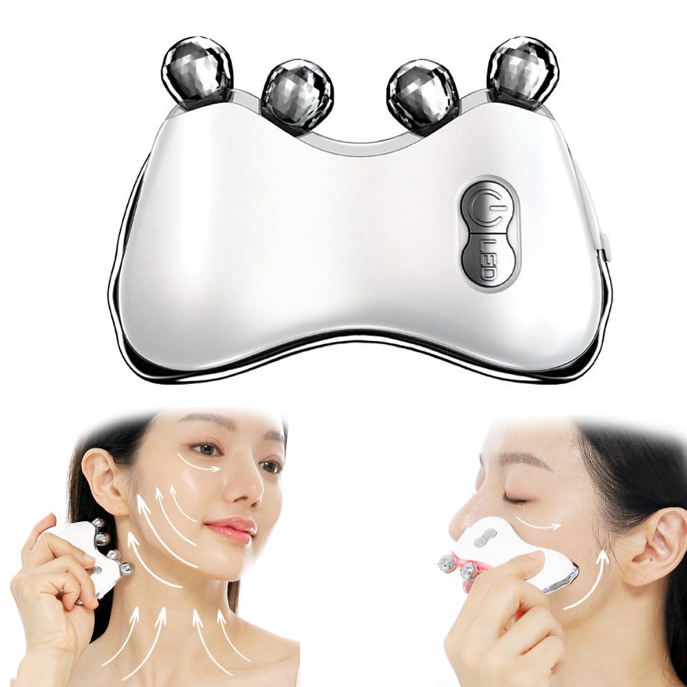 BANU LED Gua Sha Device, Gua Sha Facial Tool with Heat and Vibration, Face Massager for Anti-Aging Wrinkles Puffiness Skin Rejuvenation and Toning (3D)