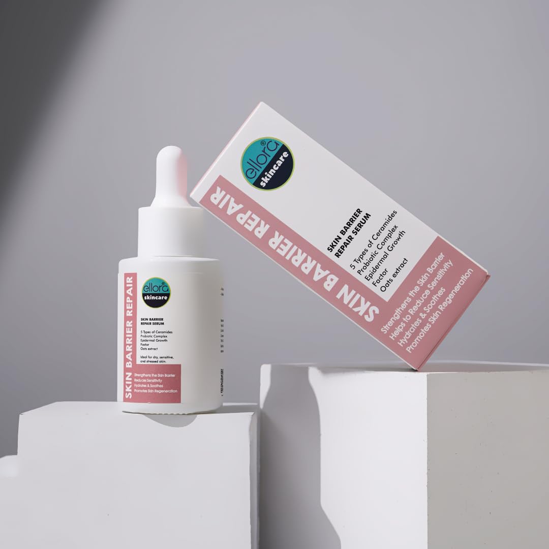 Skin Barrier Repair Serum – Restores and Supports the Skin Barrier, Strengthens & Soothes Sensitive Skin | Ceramides + EGF (Oligopeptide-1)+ Oat Extract + Probiotic Complex | Fragrance-Free (1 fl oz)