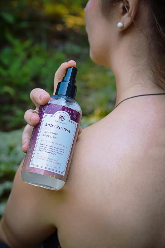 DERMAGLOVE Body Revival - Showerless Cleansing Mist, Portable Shower & Rinse-Free Hygiene Spray - 8 Fl Oz (Pack of 1)