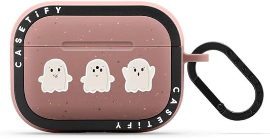CASETiFY Bounce Airpods Pro (1st/2nd Gen) Case with Ring - Lil Ghosts - Matte Dusty Rose
