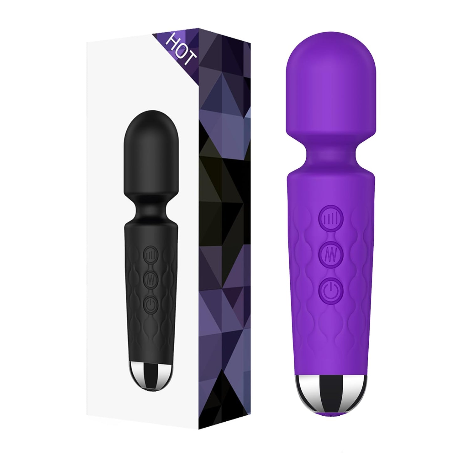 Kitppit Back Relaxation Massager - Rechargeable Mini Electric Body Massager - for Foot - Arm Muscle Relaxation (Purple)