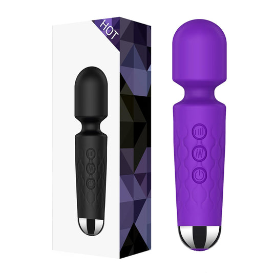 Kitppit Back Relaxation Massager - Rechargeable Mini Electric Body Massager - for Foot - Arm Muscle Relaxation (Purple)