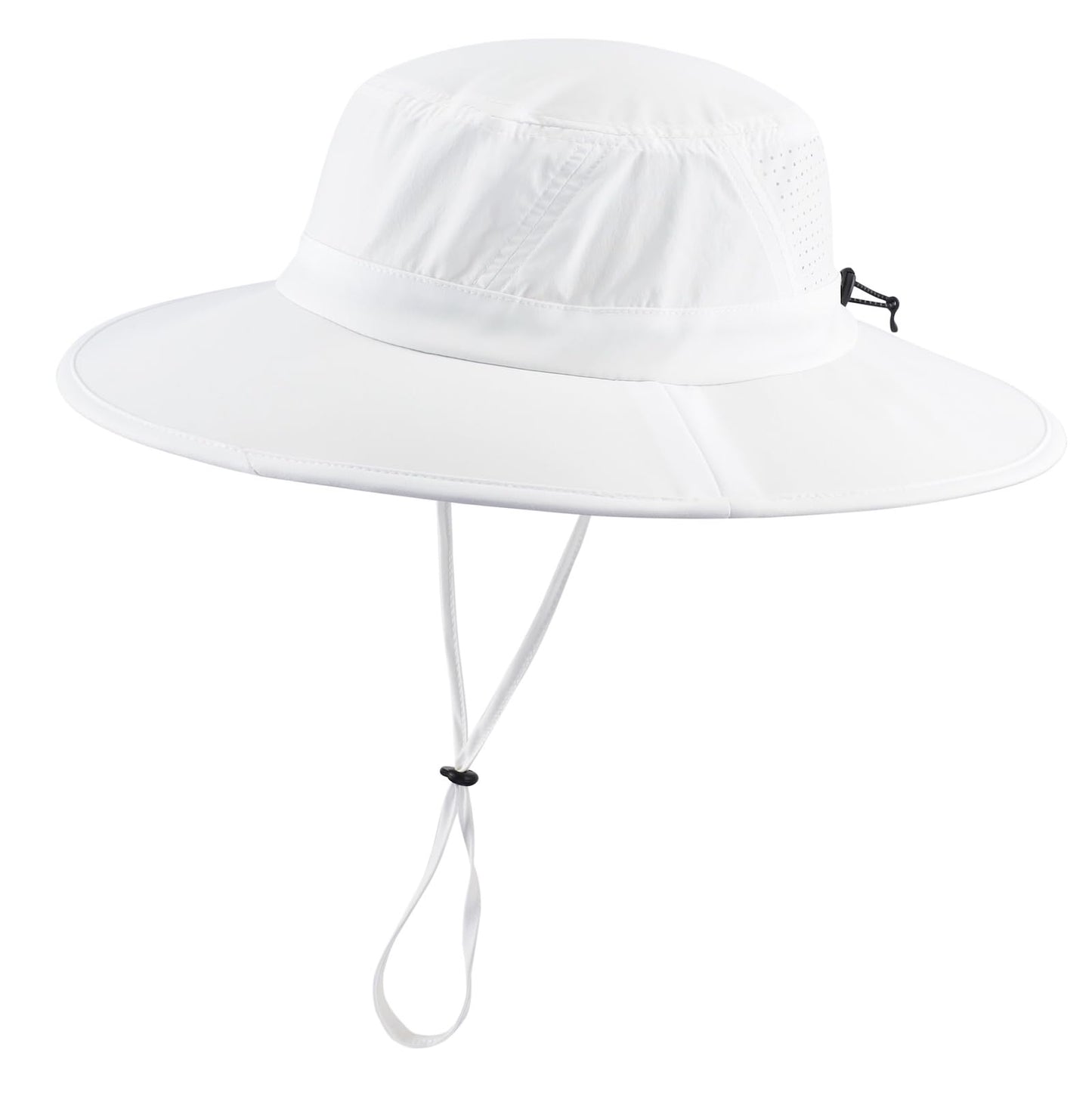 Home Prefer UPF 50+ Wide Brim Sun Hat for Men Women Foldable Beach Bucket Hat Summer Outdoor Fishing Hat UV Sun Protection Cap for Hiking Gardening Golf White