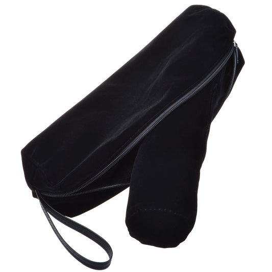 Cosmos Velvet Watch Roll Pouch Organizer Travel Storage Bag Watch Travel Carry Case Bag Water Pouch Organizer with Removable Roll Insert Velvet Holder, Black Color