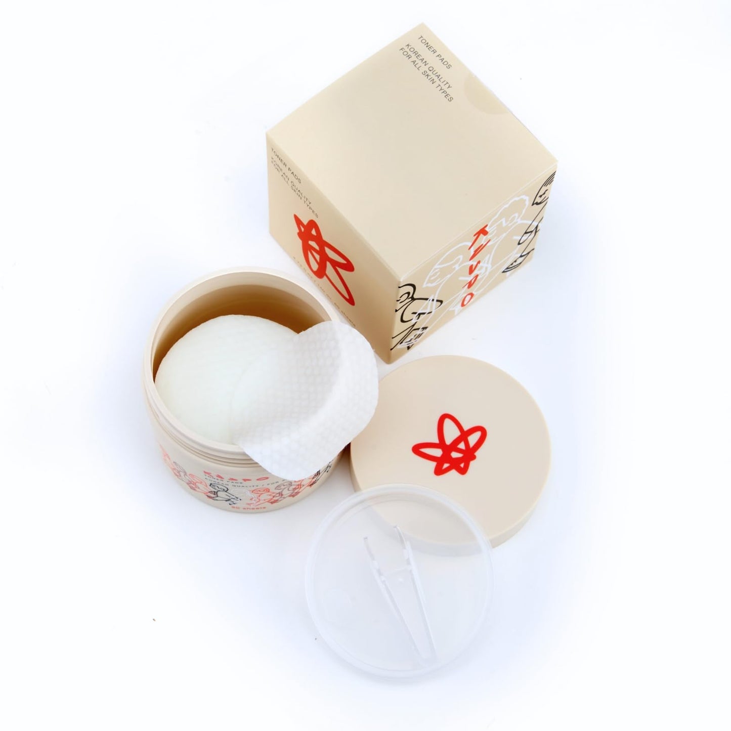 KNSPO Toner Pads - Pre-Soaked Toner Pads with Korean Skincare - Balancing Face Toner - Hydrating Toner Pads for All Skin Types - 60 pc