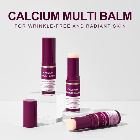 ZITNODO Cemenrete Calcium Multi Balm, Calcium Volume Multi Balm, Wrinkle Core Stick, Korean Collagen Moisturing Stick, Anti-aging, Hydrating, Firming Skin, Suitable for Eyes, Neck, Face (2)