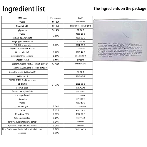 AKARY Sakura Essence Cream Facial Moisturizer, Daily Hydrating Face Cream for All Skin Types, Face and Neck Cream to Smooth Skin (60g)