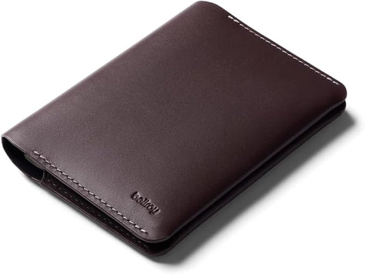 Bellroy Passport Cover (slimline travel wallet/pouch with card slots and space for cash plus travel documents) - DeepPlum