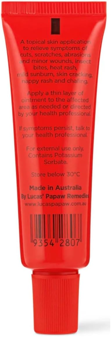 Lucas Papaw Ointment – 15g Tube with Lip Applicator – 2–Pack – Multi-Purpose Skin Relief – Made in Australia