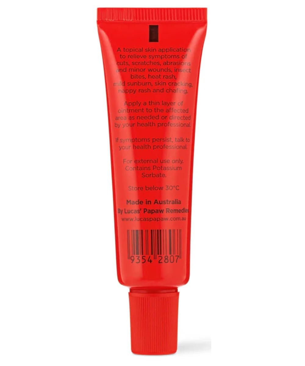 Lucas Papaw Ointment – 15g Tube with Lip Applicator – 2–Pack – Multi-Purpose Skin Relief – Made in Australia