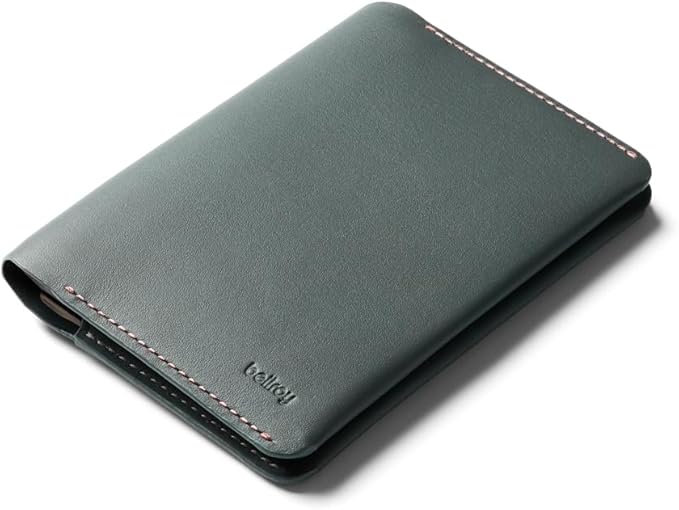 Bellroy Passport Cover (slimline travel wallet/pouch with card slots and space for cash plus travel documents) - Everglade