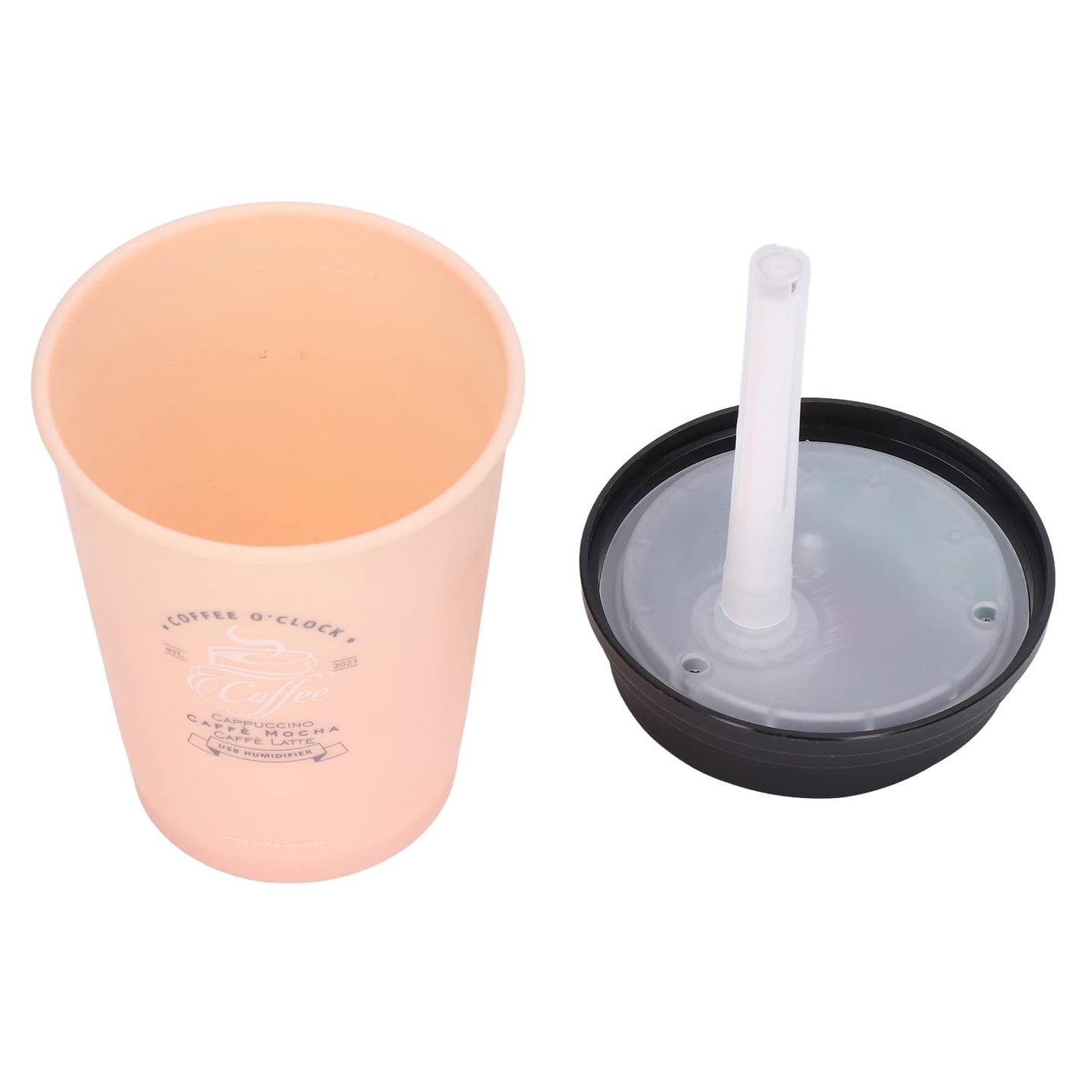 USB Humidifier, 300ml Car Humidifier Mini Desktop Humidifier Coffee Cup Shape Humidifier for Home Outting()