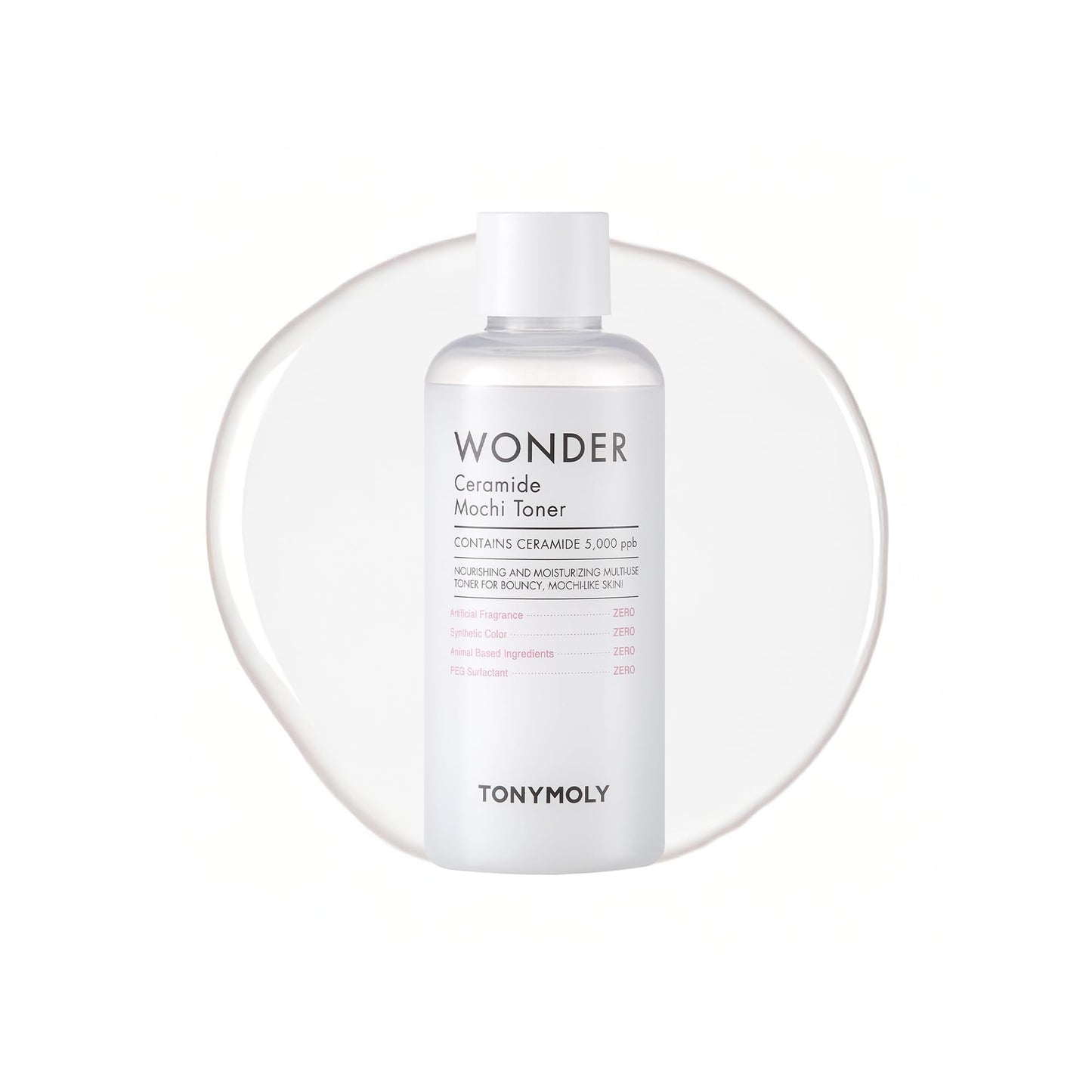 TONYMOLY Mochi Milky Toner Set – Hydrating Korean Toner with Ceramide, Cica, Panthenol & Hyaluronic Acid – Strengthens Skin Barrier, Soothes & Moisturizes – 500ml + 100ml Travel Size Duo