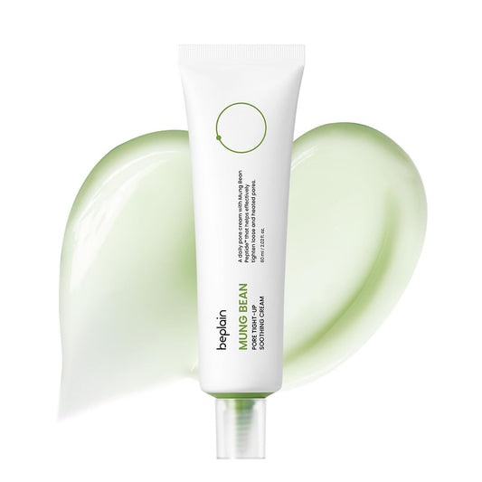 beplain Mung Bean Peptide Pore Soothing Cream (2.02fl.oz/60ml) | Fragrance-Free | Facial Cream for Pore Soothing, Pore Hydrating | Suitable for Sensitive Skin | Korean Skincare