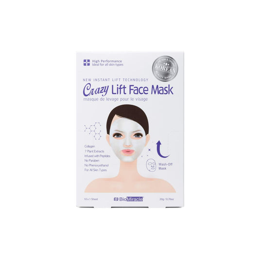 BioMiracle New Instant Lift Technology Crazy Lift Face Mask 10 Pack (10 Sheets)