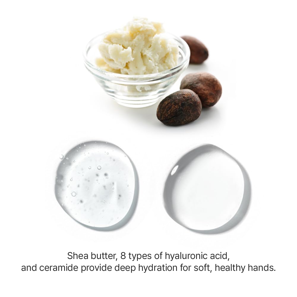 ARZTIN Hand Cream, 1.02 fl. oz. Soft Shea Butter Handcream, Hydrating & Anti-wrinkles Vegan non-sticky Hands Cream with Hyaluronic acid, Ceramide, Fragrance Free for Cracked and Dry Hand