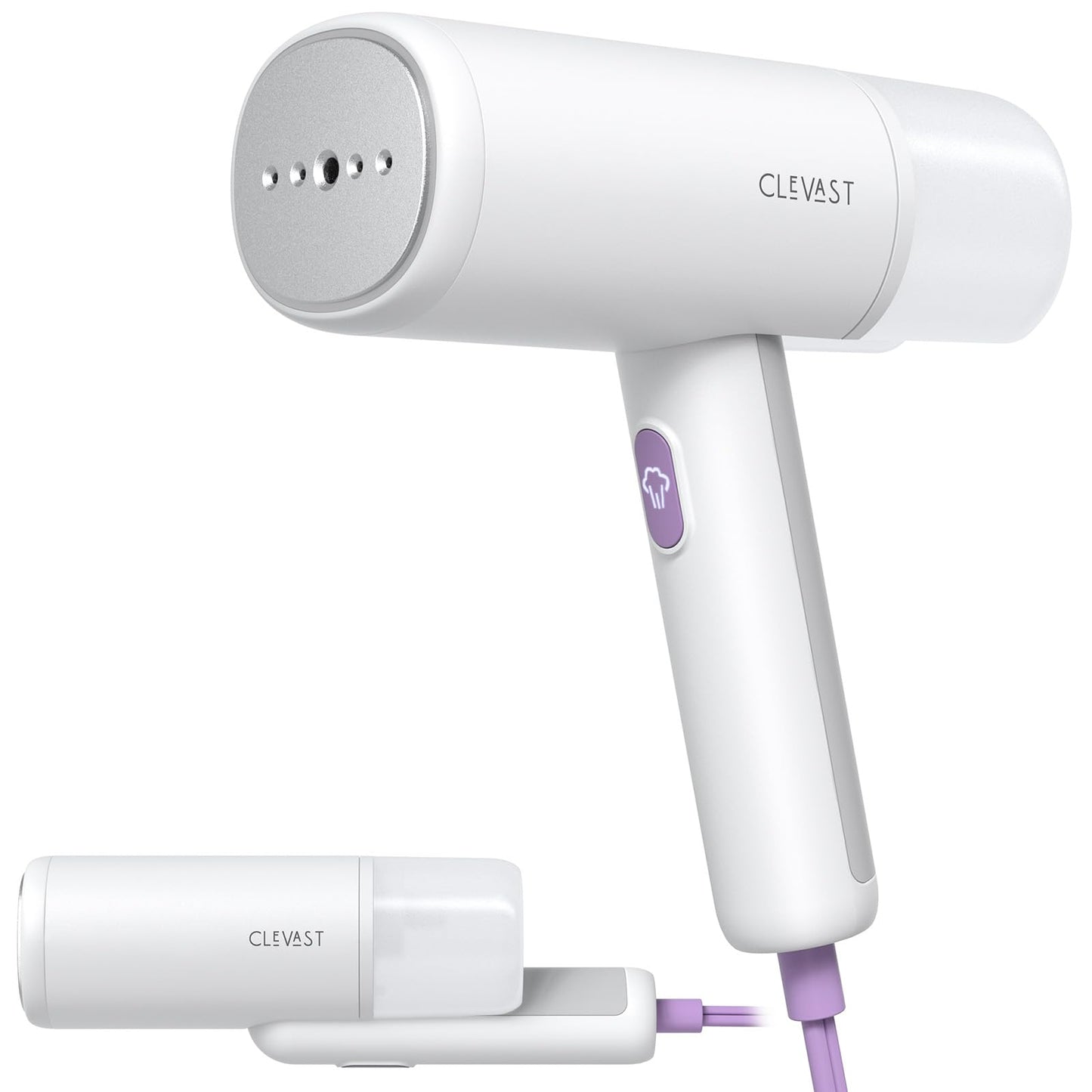 CLEVAST Travel Steamer for Clothes - Portable Handheld Garment Steamer for Clothing, Small Foldable Travel Size Fabric Wrinkle Remover, 30-Second Fast Heat Up, 1000W Powerful Steam Output, 120V Only