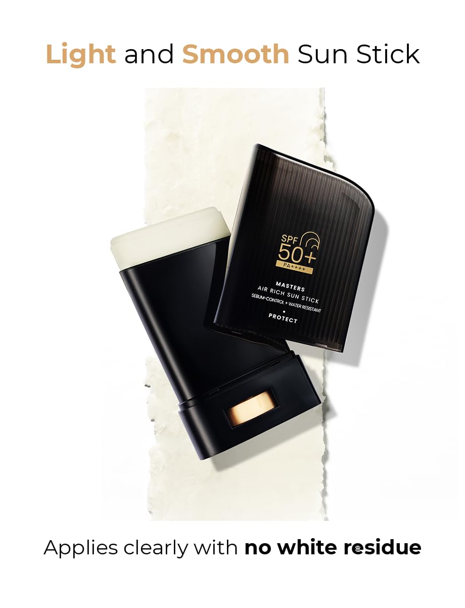 Masters Air Rich Sun Stick SPF50+ PA++++ 14g, Lightweight, Non-Greasy Sun Stick for Face, Water-Resistant, with Sun Cream SPF50+ PA++++ 10ml