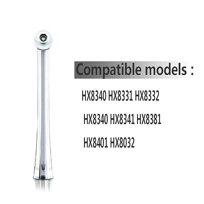 2PCS Oral Irrigator Nozzle Fit for Philips Soni care AirFloss Ultra HX8032/HX8331/HX8332/HX8340/HX8341/HX8381, Generic Soni care Flosser Replacement Heads