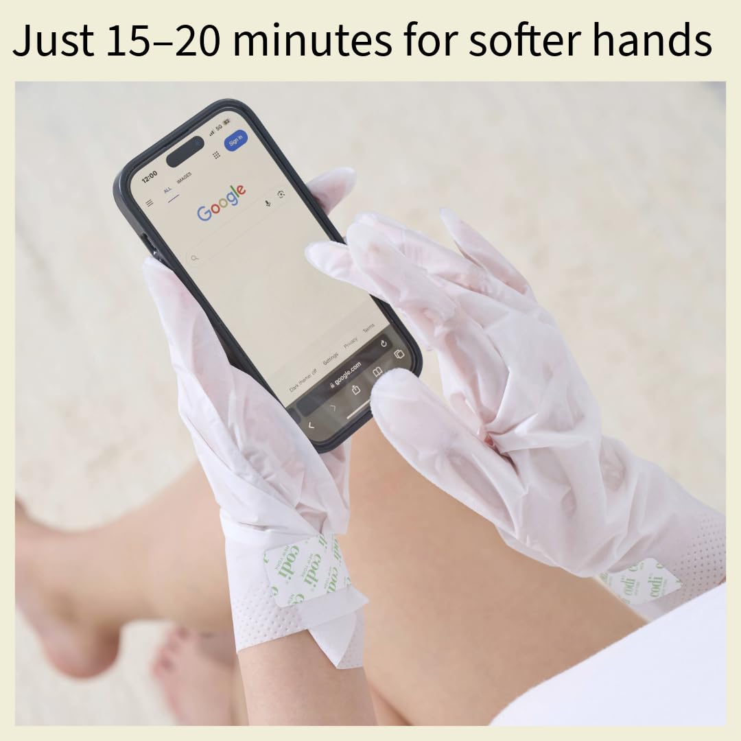 Codi New York Relaxing Aroma Hand Mask 6 Pairs | Natural Scent | Soothes & Hydrates Dry Hands | Hydrating Hand Treatment for Rough Skin & Dry Cuticles | Home Spa Gloves | Korean Skincare (Lavender)