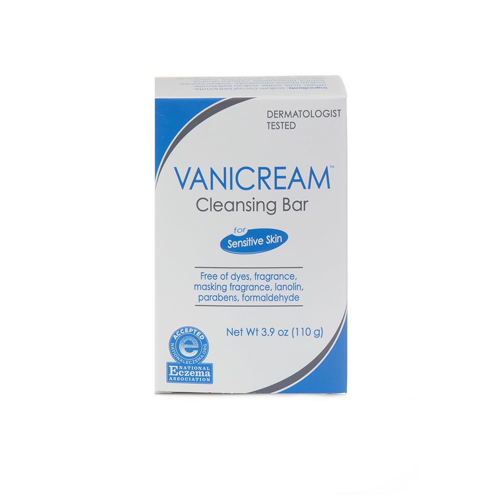 Vanicream Shampoo and Conditioner Set with Cleansing Bar for Sensitive Skin – 12oz Shampoo and Conditioner, 3.9oz Cleansing Bar