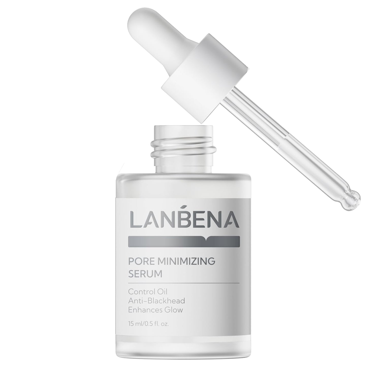LANBENA Pore Minimizer Serum, Pore Minimizer & Reducer for Face, Minimizing, Shrinking, Oil Control Firming, Tightening Pores, 100% Vegan Pore Moisture after Blackhead Remover, 0.5 fl.oz