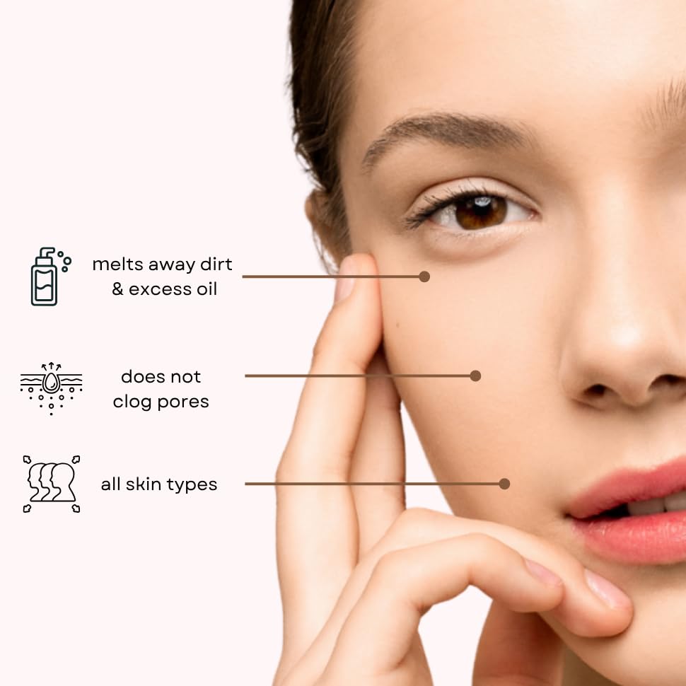 aplin Pink Tea Tree Cleansing Oil, Oil Cleanser for Face, Makeup Blackhead Remover, Korean Skin Care 6.76 fl oz(200ml)