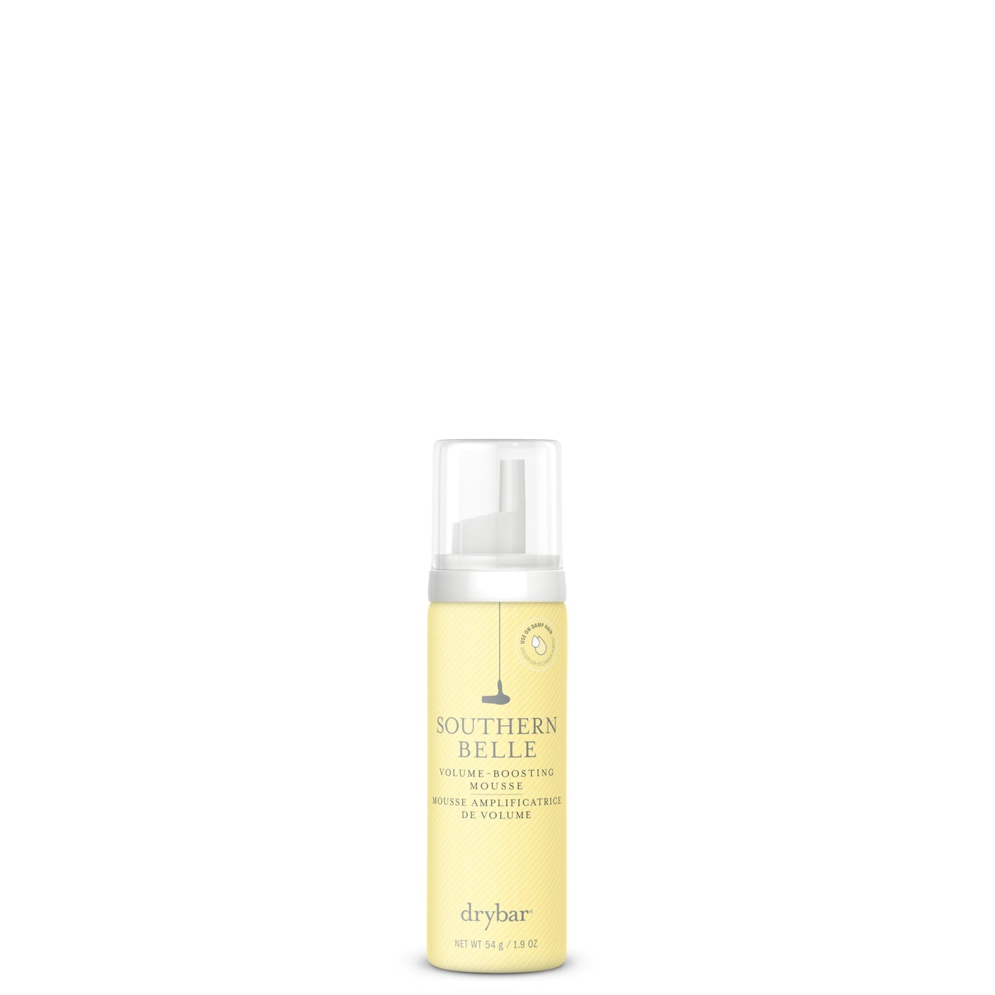 Drybar Southern Belle Volume - Boosting Mousse - Travel Size | Prevents Frizz & Damage, Smoothes Hair, and Provides Shine for Long-Lasting Body & Style