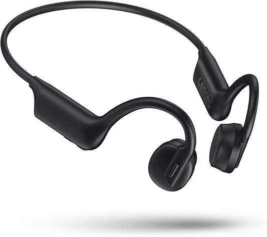 Bone Conduction Headphones-Wireless Bluetooth 5.3 Sport Open Ear Bone Conduction Headphones,IPX5 Sweat Resistant Headphone for Workout,Comfortable Fit with Hand Band Headset,Black Earphones