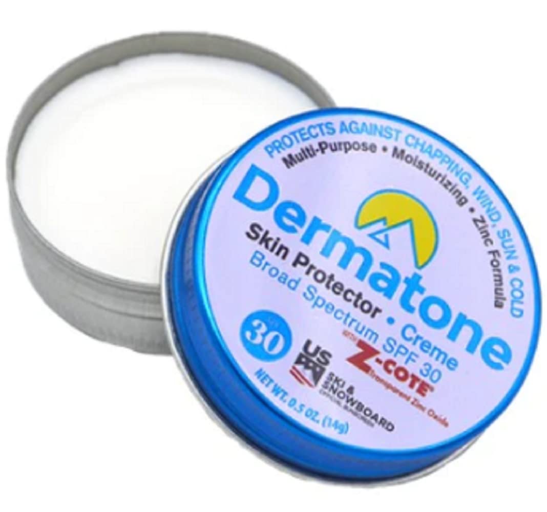 Dermatone Skin Protection Balm w/Zinc SPF 30 | Moisturizing Creme | Heals & Repairs Dry Skin | Advanved Therapy Lips and Face Repair| 2-Pack, 0.5 oz tins