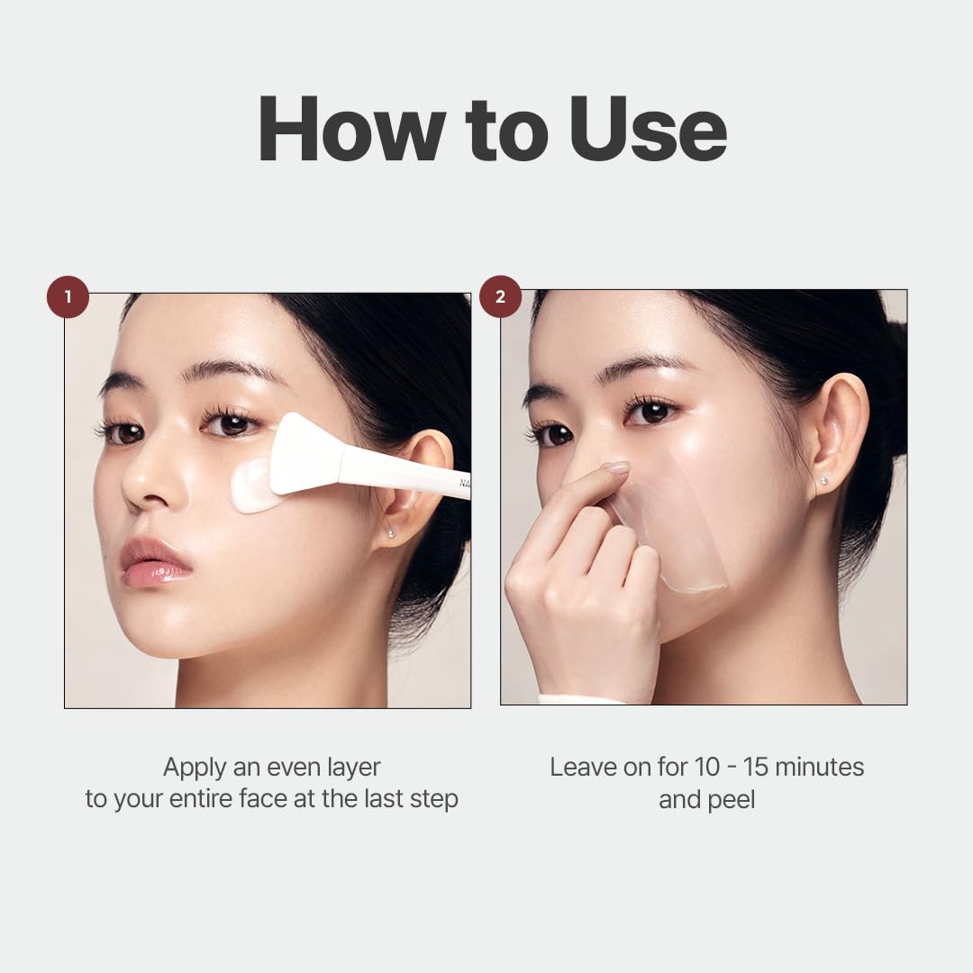 NACIFIC Rice Pepta Collagen Peel-Off Wrapping Mask 2.46oz 70g – Overnight Facial Mask Pack, Hydrating, Firming & Elasticity, Pore Minimizing, Lifting, Glowy Glass Skin, Korean Skincare with Peptide