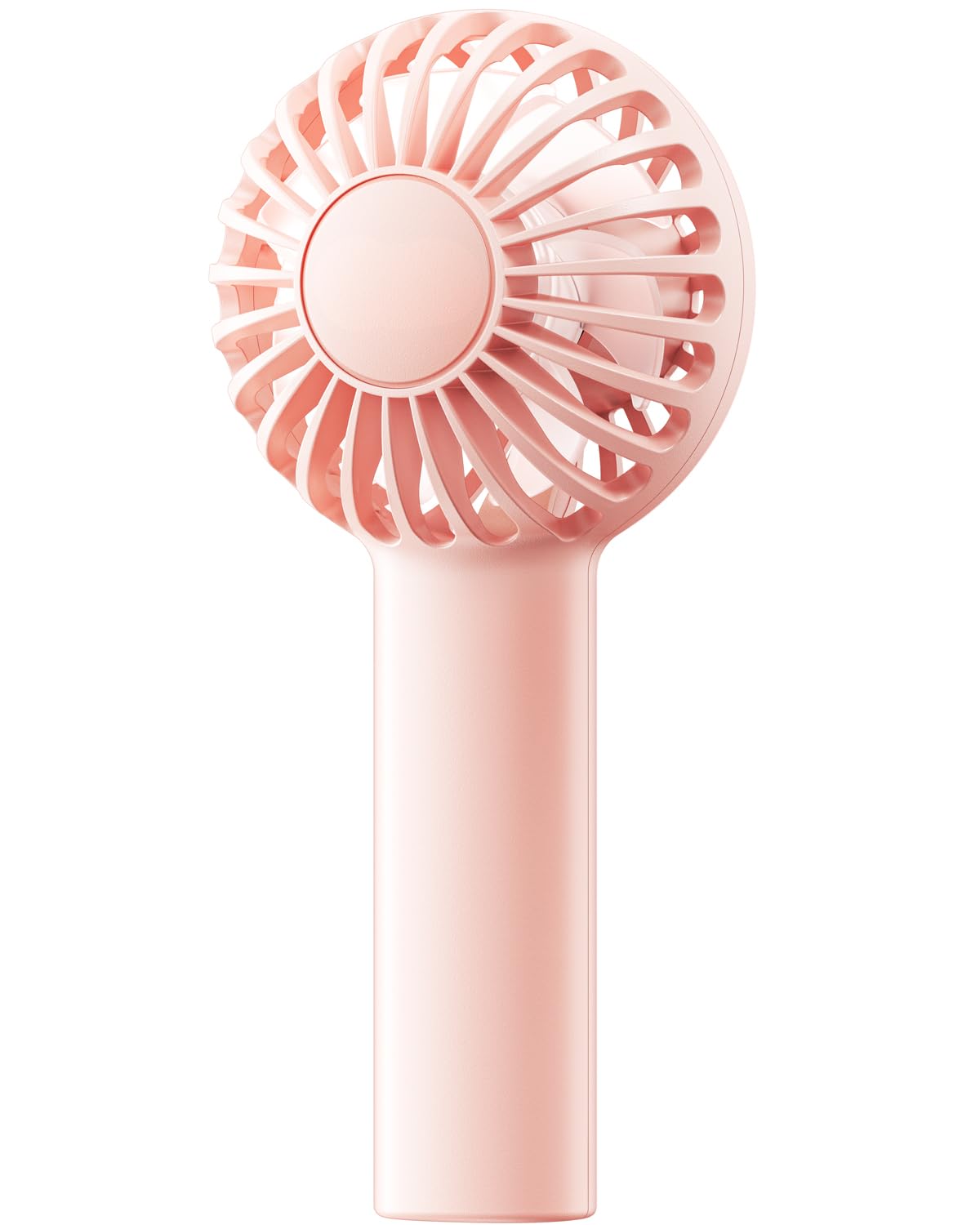 SWEETFULL Mini Portable Fan - Rechargeable Handheld Fan, 3 Speeds Personal Small Hand Gifts for Travel Essentials, Lash, Makeup, Eyelash, Kids, Girls, Women - USB, Cute Design Pink