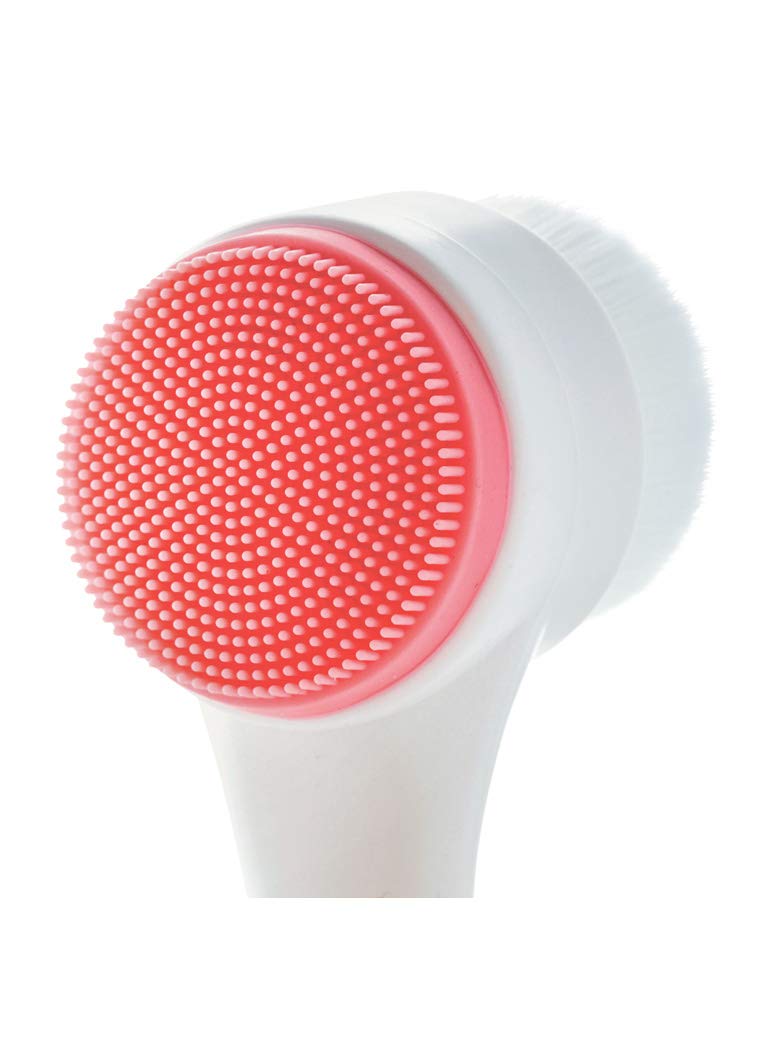 Cala Dual-action pink facial cleansing brush