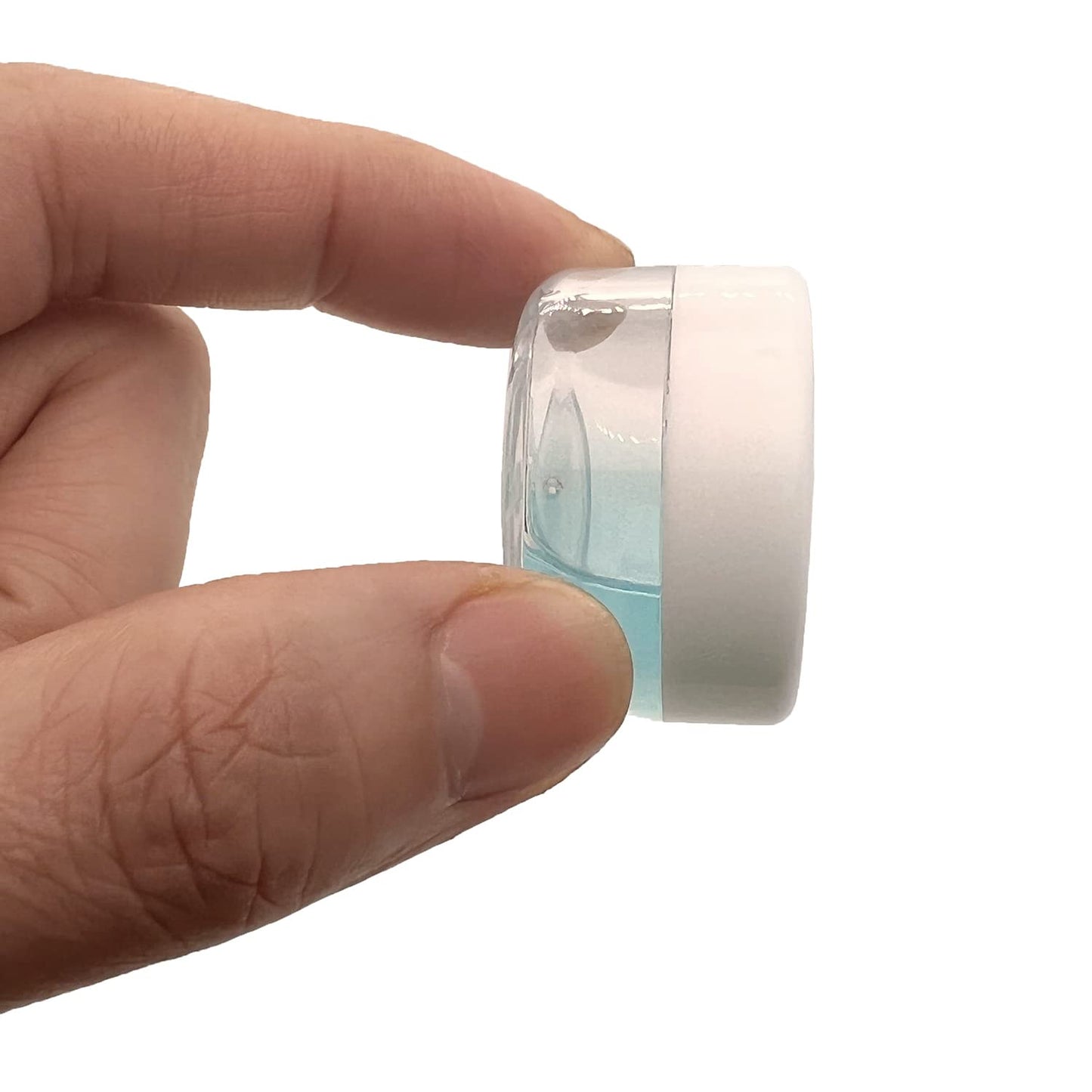 30 Pcs Sample Containers, 10 Gram Mini Sample Jars for Cosmetic, Eye shadow, Multi color Lid