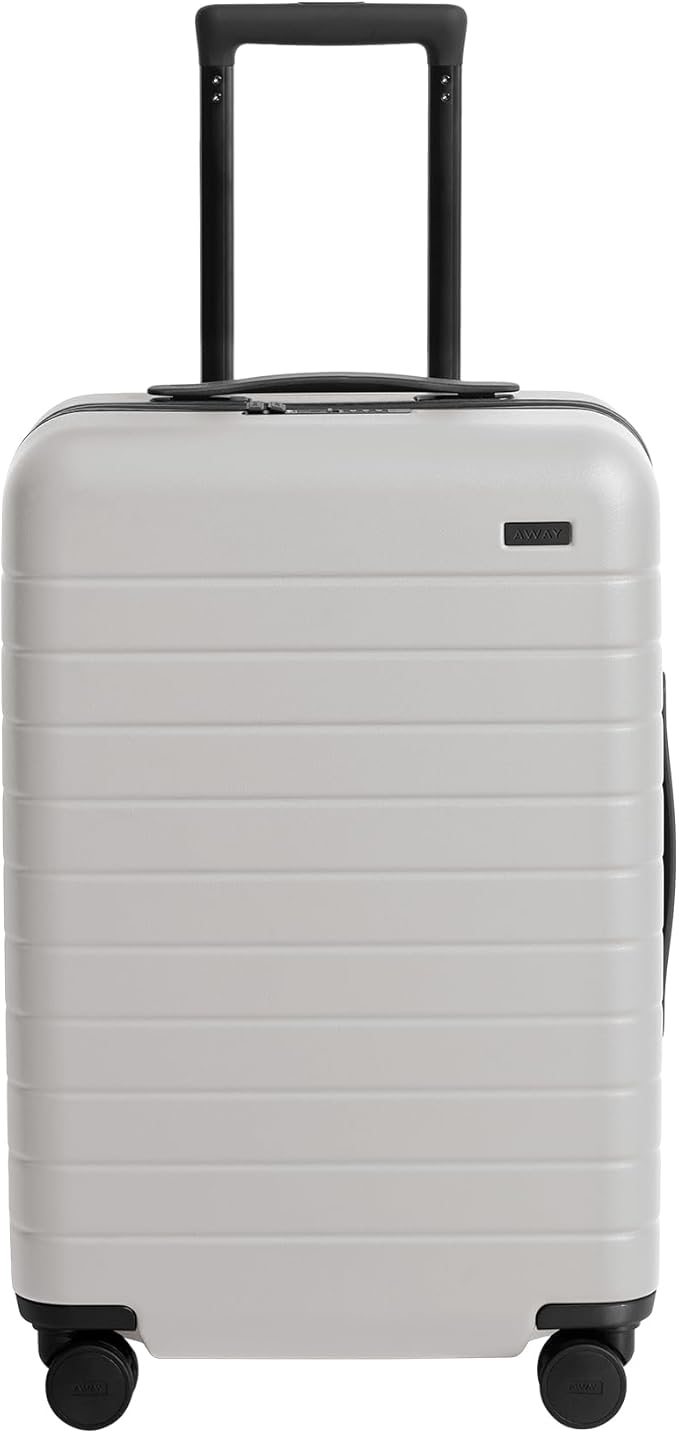 Away Bigger Carry-On Luggage, Lightweight Hardside Large Suitcase with Spinner Wheels, TSA Lock, Airline Approved, Cloud Gray