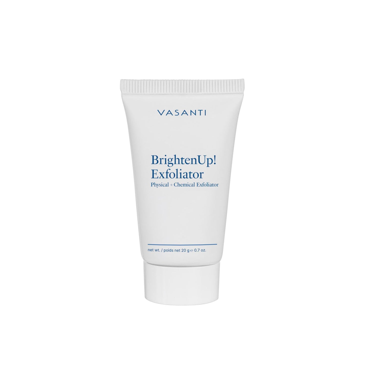 VASANTI BrightenUp! Exfoliator - Enzymatic Face Rejuvenator (20g) - Gentle Scrub Brightens Exfoliates Cleanses Skin Paraben Free Vegan Friendly Skincare