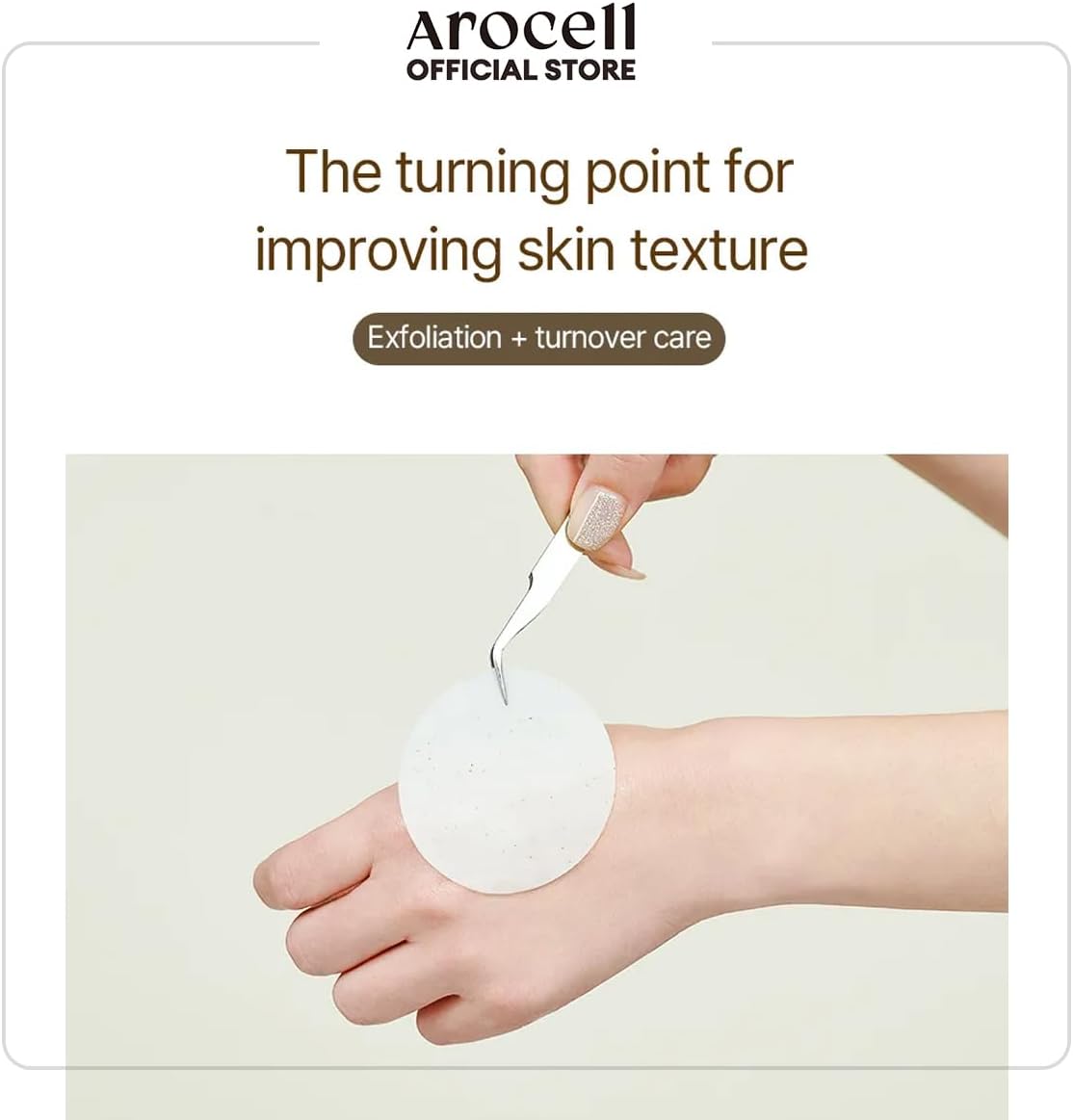 AROCELL Total Solution Ampoule Pad 28 Sheets – Korean Skincare Cotton Face Pads for Hydrating, Moisturizing, Exfoliating, Wrinkle Care, Elasticity Boosting, Pore Refining, Daily Toner Treatment