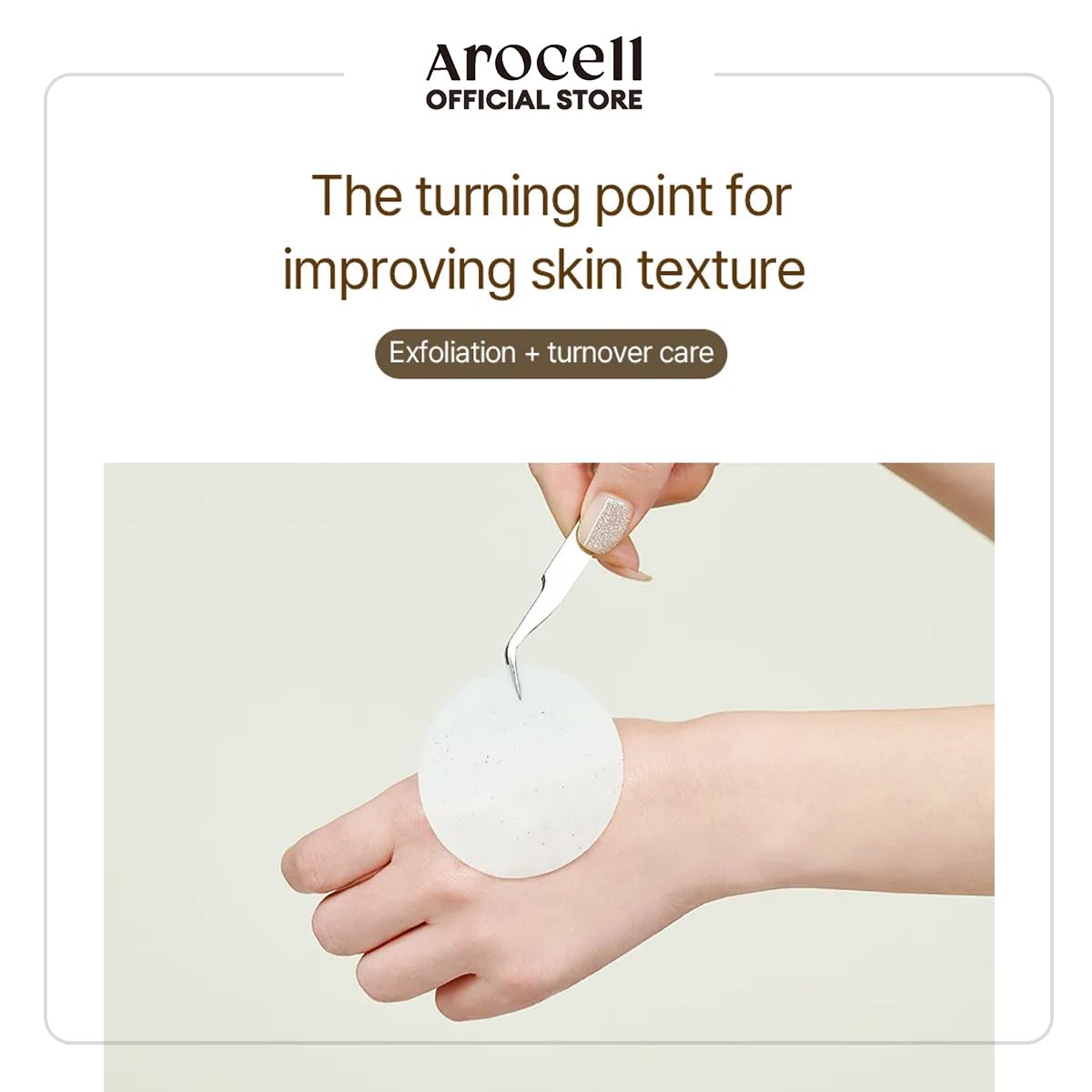 AROCELL Total Solution Ampoule Pad 28 Sheets – Korean Skincare Cotton Face Pads for Hydrating, Moisturizing, Exfoliating, Wrinkle Care, Elasticity Boosting, Pore Refining, Daily Toner Treatment