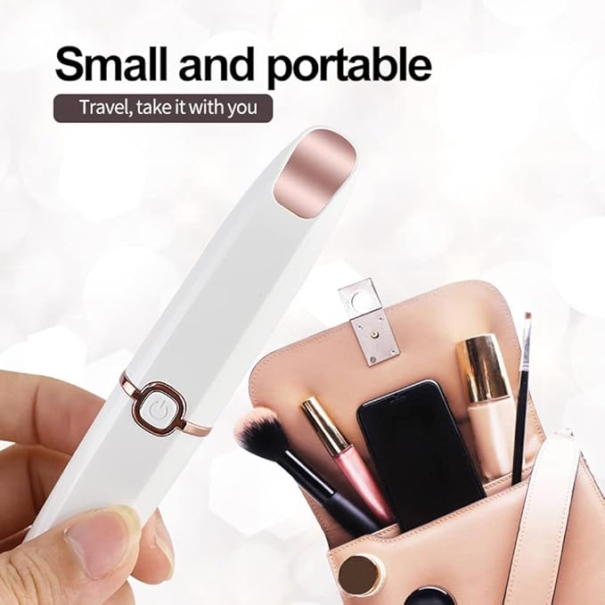 2 in 1 Eyebrow Trimmer Facial Hair Remover Electric Razor for Women Pubic Hair Bikini Shaver Epilator for Face Peach Fuzz Lips Painless Rechargeable Portable