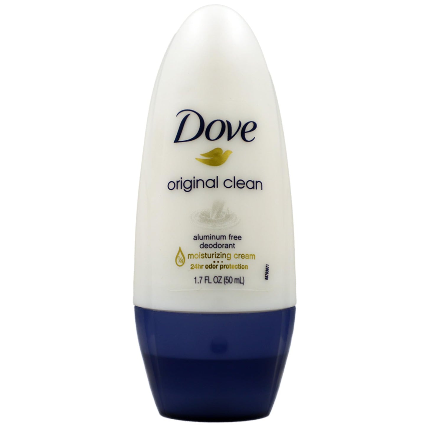 Dove Original Clean Roll On Deodorant, Aluminum Free, All Day Odor Protection, 4-Pack, 1.7 FL Oz Each, 4 Bottles