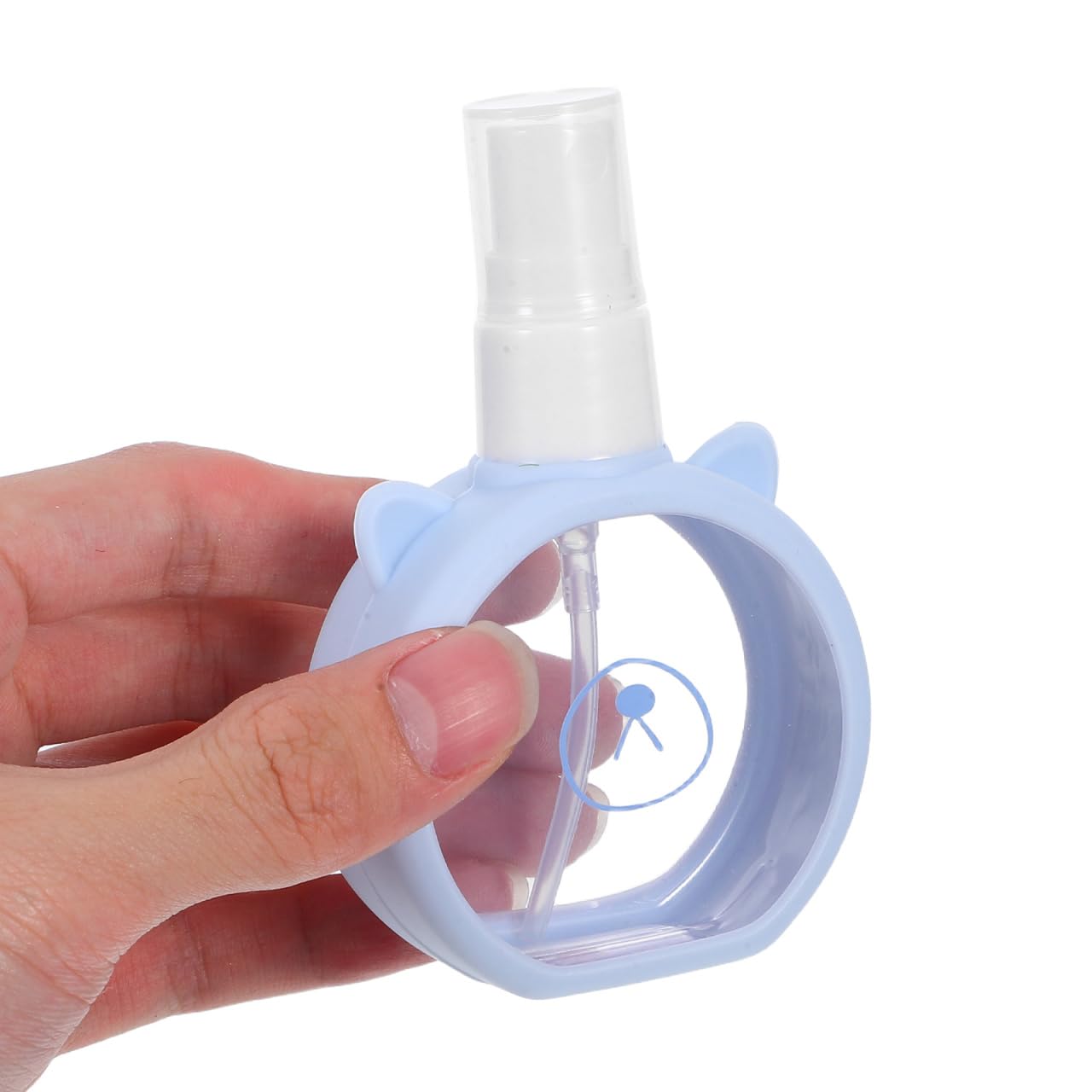 MERRYHAPY Travel Spray Bottle Set 4 Pack 3.93 Inch Refillable Mini Plastic Bottles for Perfume Essential Oils Water Misting Tsa Approved