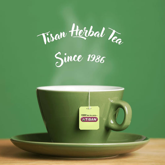 Peppermint Lemon Herbal Tea from Tisan – 40 Herbal Tea Bags