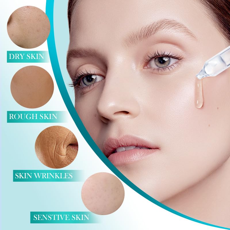 30PCS Ultra Hydrating Serum for Face, Hyaluronic Acid Serum Tubes, Hydrating, Smoother Skin, Anti-Aging serum for All Skin Tyes, Travel-Size Single-Use Vials Skincare(1.52 Fl Oz (Pack of 1))