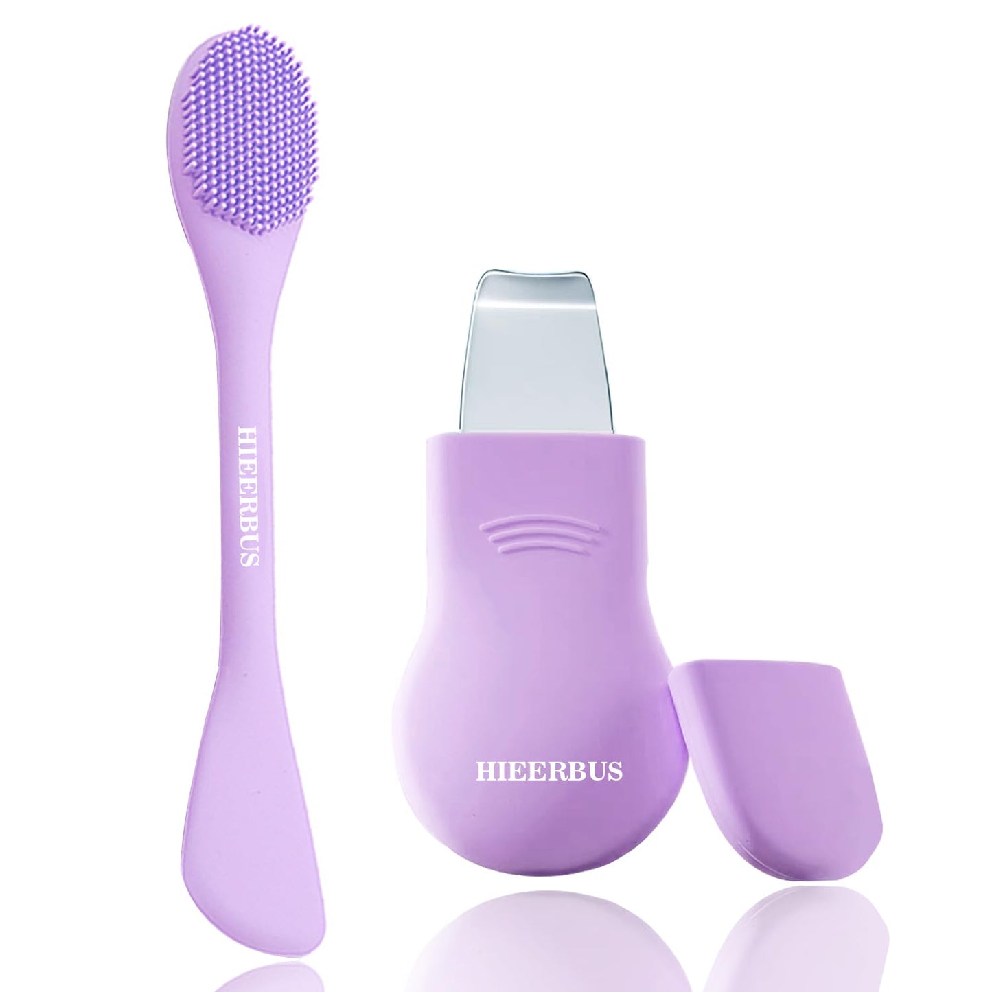 Blackhead Remover Tool,Silicone Face Scrubber, 2 in 1 Nose Pore Brush Scraper for Deep Cleansing,Face Skin Spatula, Nose Black Head Remover, Pore Cleaner Skin Care Tool for Men Women (Purple)