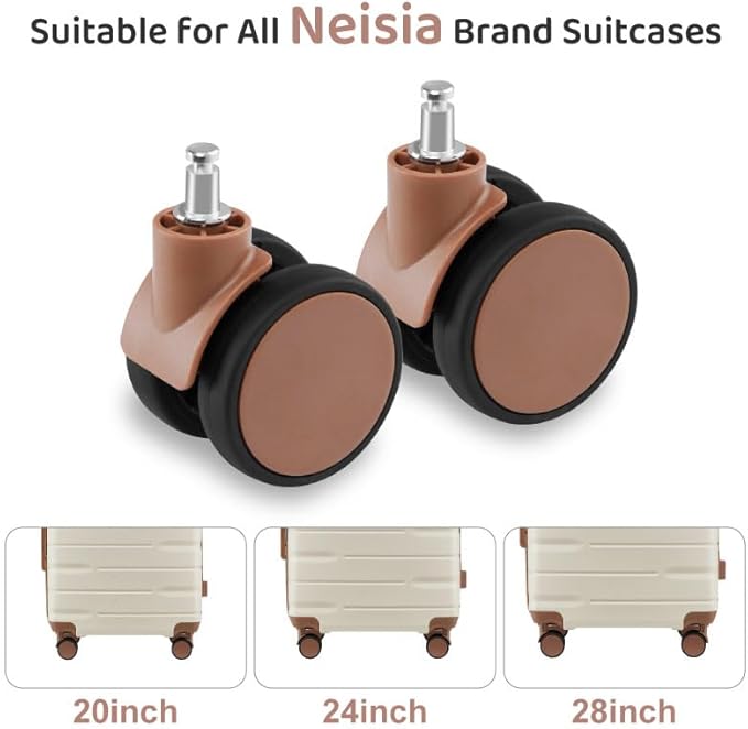 Carry On Luggage Sets,20 Inch Carry-on Suitcase with Spinner Wheels,PC+ABS Lightweight Hardshell with TSA lock,Airline Approved (beige)