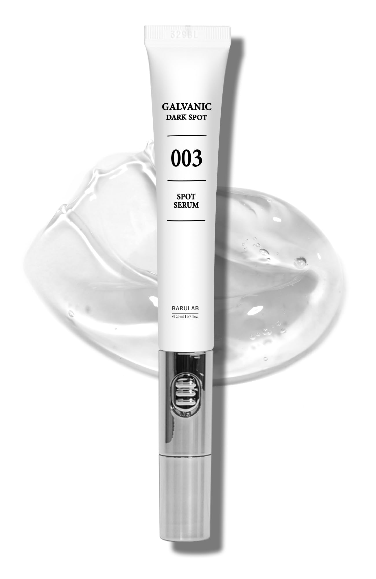 BARULAB Galvanic Dark Spot Serum Auto Depuffing Lifting Eye Cream - Deeply Penetrates Corrects Uneven Skin Tone Hyperpigmentation Dark Circles Fine Lines Wrinkles Puffiness Korean Skincare