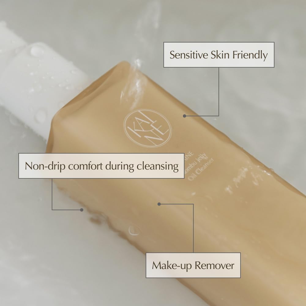 KAINE Kombu Jelly Oil Cleanser | Makeup Remover with Gel To Oil Type Cleanser, Gentle Cleansing, Korean Skincare 4.9 fl oz /145ml